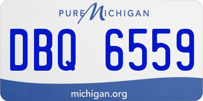 MI license plate DBQ6559