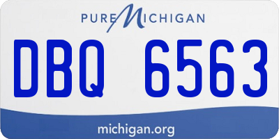 MI license plate DBQ6563