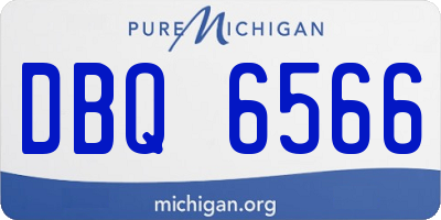 MI license plate DBQ6566