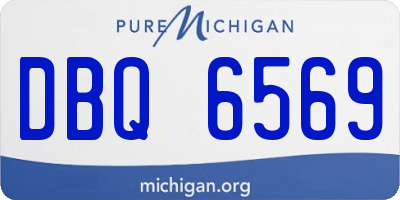 MI license plate DBQ6569