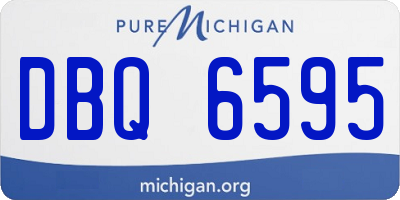 MI license plate DBQ6595