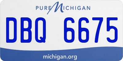 MI license plate DBQ6675