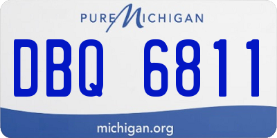 MI license plate DBQ6811