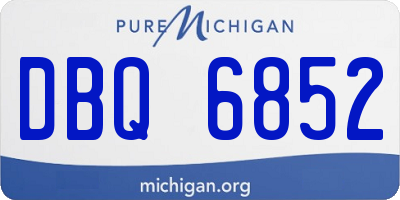 MI license plate DBQ6852