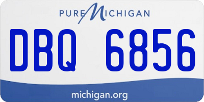 MI license plate DBQ6856