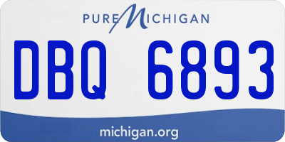 MI license plate DBQ6893
