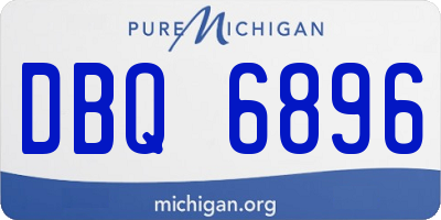 MI license plate DBQ6896