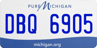 MI license plate DBQ6905