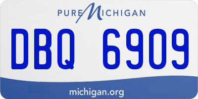 MI license plate DBQ6909