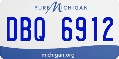 MI license plate DBQ6912