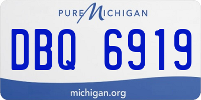 MI license plate DBQ6919