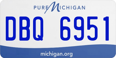 MI license plate DBQ6951