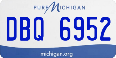 MI license plate DBQ6952