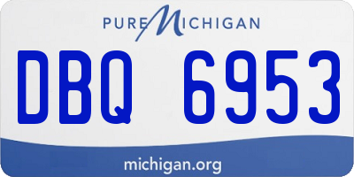 MI license plate DBQ6953