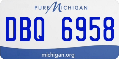 MI license plate DBQ6958