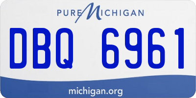 MI license plate DBQ6961