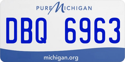 MI license plate DBQ6963