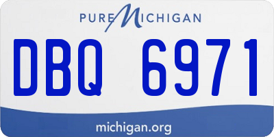 MI license plate DBQ6971