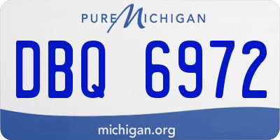 MI license plate DBQ6972