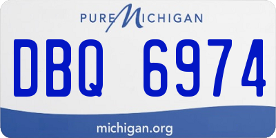 MI license plate DBQ6974