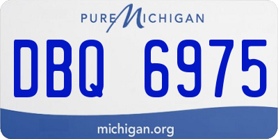 MI license plate DBQ6975