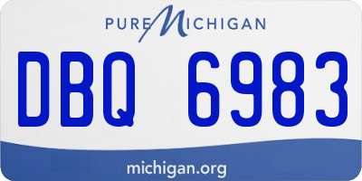 MI license plate DBQ6983