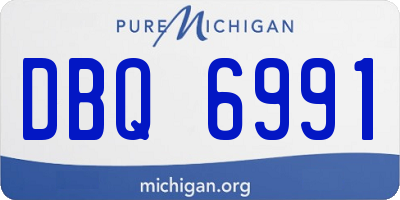 MI license plate DBQ6991