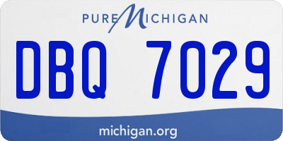 MI license plate DBQ7029
