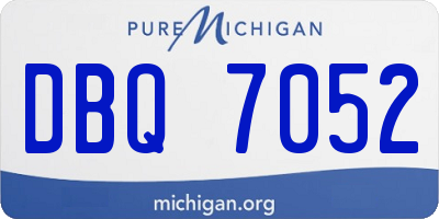 MI license plate DBQ7052