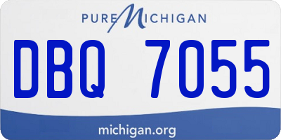 MI license plate DBQ7055