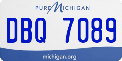 MI license plate DBQ7089