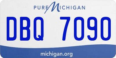 MI license plate DBQ7090