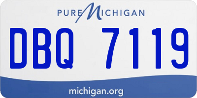 MI license plate DBQ7119