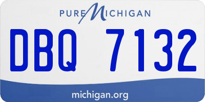MI license plate DBQ7132