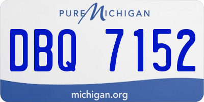 MI license plate DBQ7152