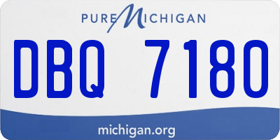 MI license plate DBQ7180