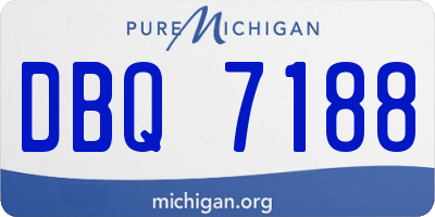 MI license plate DBQ7188