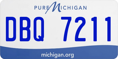 MI license plate DBQ7211