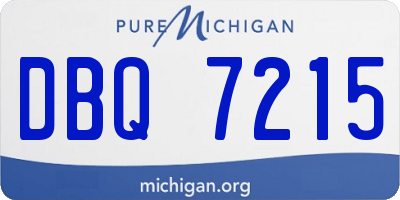 MI license plate DBQ7215