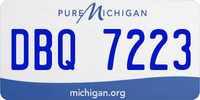 MI license plate DBQ7223