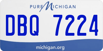 MI license plate DBQ7224