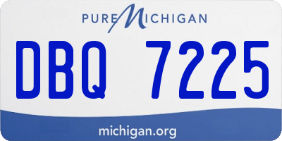 MI license plate DBQ7225
