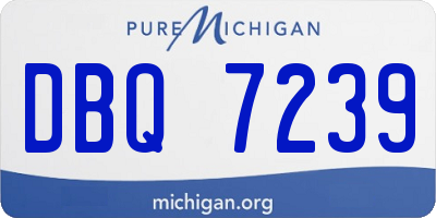 MI license plate DBQ7239