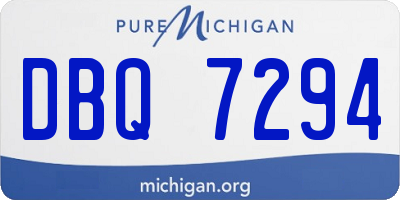MI license plate DBQ7294