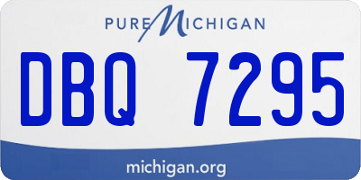 MI license plate DBQ7295