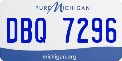MI license plate DBQ7296