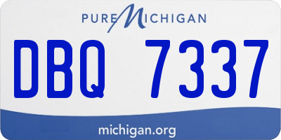 MI license plate DBQ7337