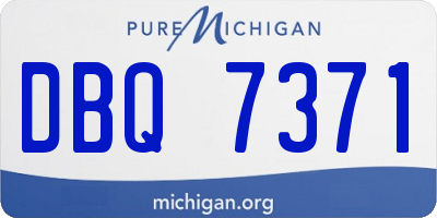 MI license plate DBQ7371
