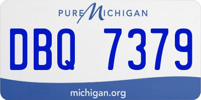 MI license plate DBQ7379