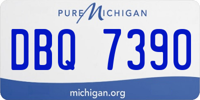 MI license plate DBQ7390
